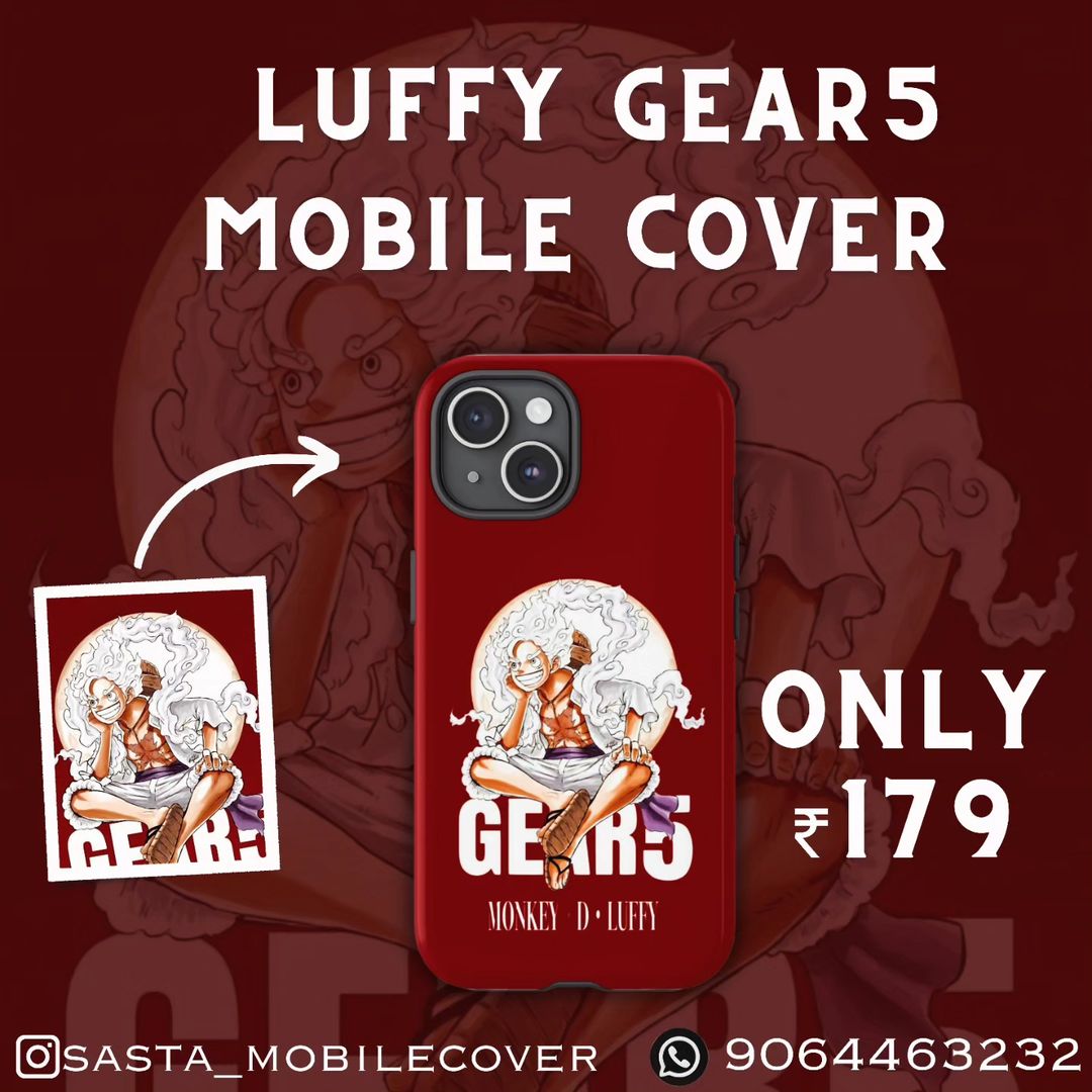 'Gear up with Luffy's 5th- Affordable, Stylish, Unbeatable! #AnimeVibes #LuffyGear5''- All India Delivery- Contact us through WhatsApp(9064463232) for orders- DM us for a seamless ordering process- A (1)