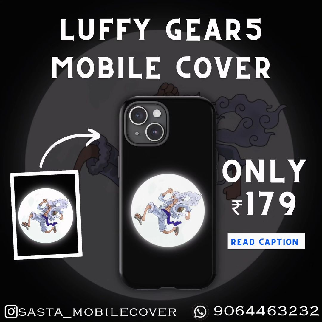 'Gear up with Luffy's 5th- Affordable, Stylish, Unbeatable! #AnimeVibes #LuffyGear5''- All India Delivery- Contact us through WhatsApp(9064463232) for orders- DM us for a seamless ordering process- Assur