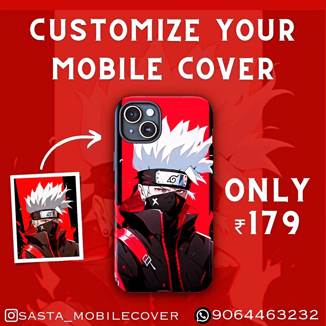 Pay what you see no hidden chargesNo extra delivery charges Customize your Mobile Cover with NarutoPremium quality mobile cover#mobile #case #customized #sastachap #mobilecover #trend #cover #naruto #kakashi # (2)